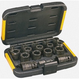 Dewalt 17 dels kit med toppe 6-27mm