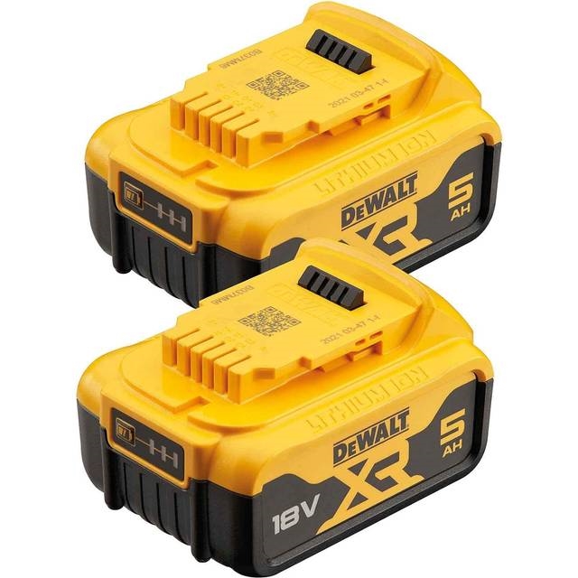 Dewalt 18V 2-pak Batteri LI-ION 5.0 Ah SLIDE-IN DCB184P2-XJ