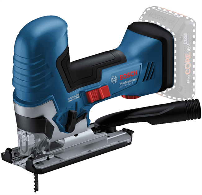 Bosch GST 18V-125 S 18V kulfri stiksav , Løs enhed 