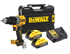 Dewalt DCD805H2T-QW Slagbore /bore/skrue Kulløs 18V XR kit med 2 x PowerStack.