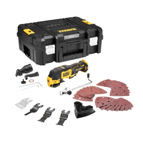 Dewalt 12V DCS353NT multicutter, løs enhed i kuffert m. tilbehør