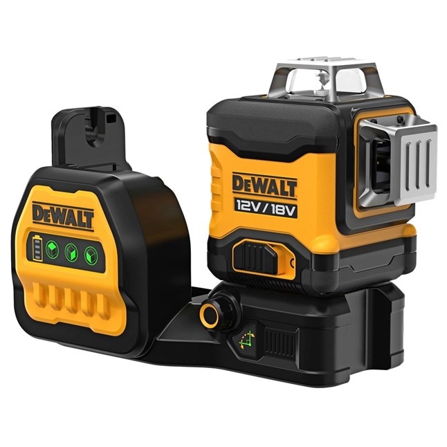 DeWALT 12V/18V  Selvnivellerende 360° krydslinjelaser, grøn