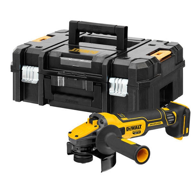 Dewalt 18V kulløs vinkelsliber DCG409VSNT Flexvolt advantage, løs enhed i kuffert