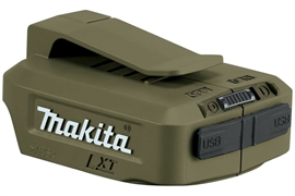 Makita olivengrøn USB powerbank adapter 18V / 14,4V