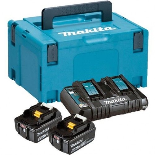 Makita Batteri 18v Lader & Makpac 4